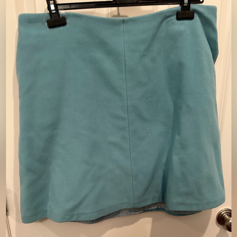 Boden - British Wool Skirt - Turquoise- Size 14 US / 18 UK